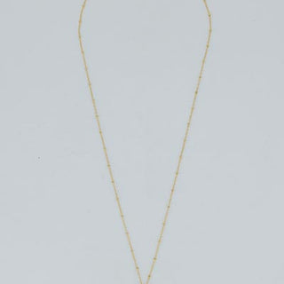 Teardrop Crystal Ball Necklace - Rutilated Quartz