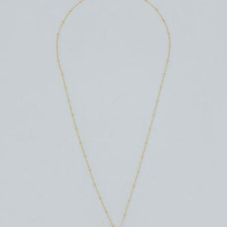 Teardrop Crystal Ball Necklace - Rutilated Quartz
