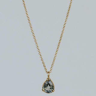 Prong Set Sapphire Necklace - 14K