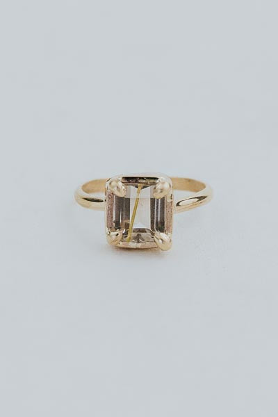 wings hawaii prong set rutilated quartz ring in 14k gold fill 