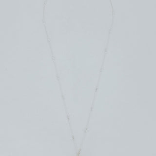 Prong Set Sunrise Shell Necklace - Sterling Silver