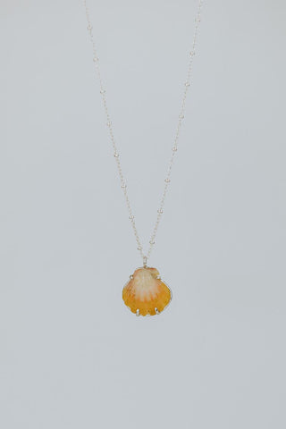 Sterling Silver Hawaiian Sunrise shell Necklace