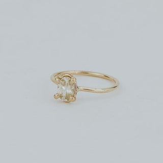 Prong Set Zircon Ring - Yellow Zircon