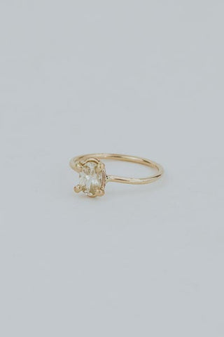 Prong Set Zircon Ring - Yellow Zircon