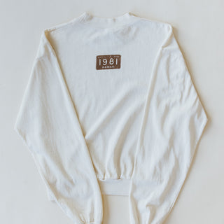 Cropped Longsleeve Tee - Creme