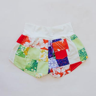 Vintage Aloha Pau Hana Shorts - Aloha Quilt Red