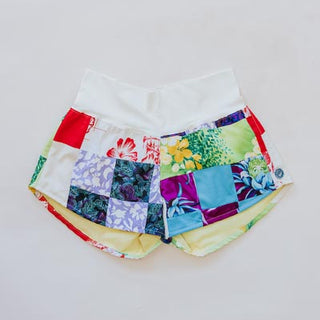 Vintage Aloha Pau Hana Shorts - Aloha Quilt Red