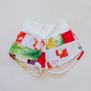 Vintage Aloha Pau Hana Shorts - Aloha Quilt Red