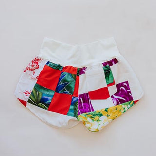 Vintage Aloha Pau Hana Shorts - Aloha Quilt Red