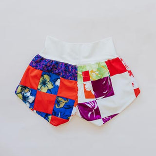 Vintage Aloha Pau Hana Shorts - Aloha Quilt Red