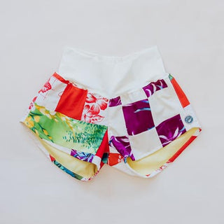 Vintage Aloha Pau Hana Shorts - Aloha Quilt Red