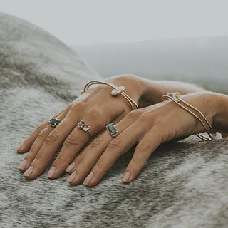 Prong Set Labradorite Ring