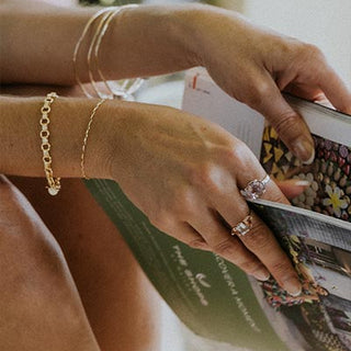 Wings Hawaii Rectangle Chain Bracelet