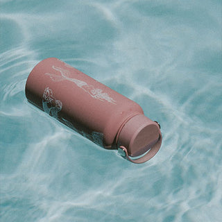 Mermaid Party Water Bottle - Dusty Rose