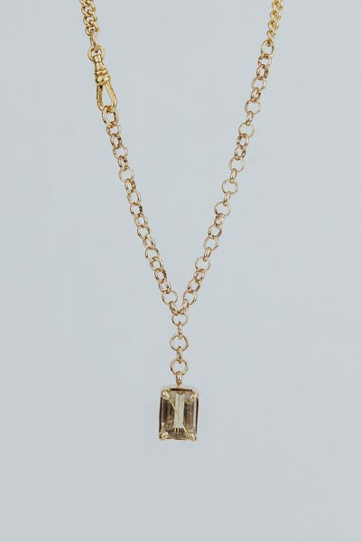 Rutilated Quartz FOB Necklace