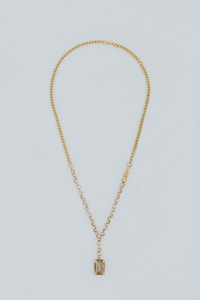 Rutilated Quartz FOB Necklace