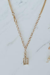 Rutilated Quartz FOB Necklace thumbnail