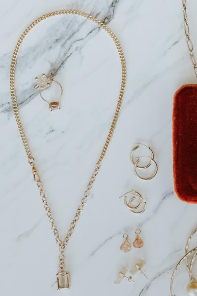 Rutilated Quartz FOB Necklace