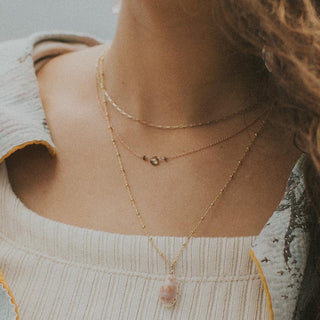 Gold Hawaiian Seashell necklace chain boho mermaid 