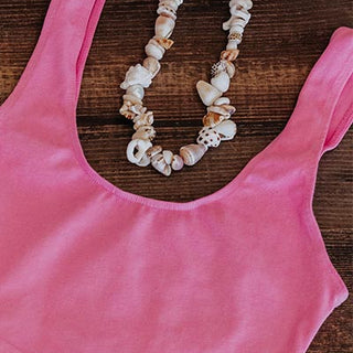 Shell Pile Necklace - White Pearl