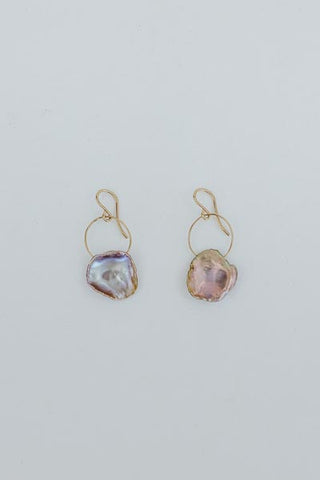 Baroque Coin Pearl Earrings