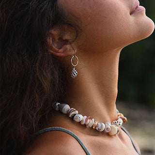 Shell Pile Necklace - Tahitian Pearl