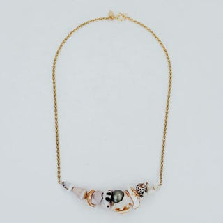 Shell Lei Choker- Tahitian Pearl
