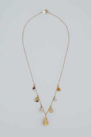 Shell Pile Necklace - Opal