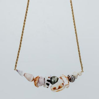 Shell Lei Choker- Tahitian Pearl