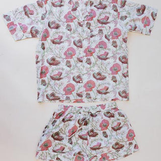 Block Print Pajama Sets - Short Sleeve