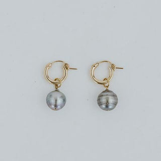 Charm Hoops - Baroque Tahitian Pearl