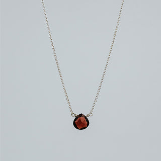 Single Stone Necklace - Warm Tones