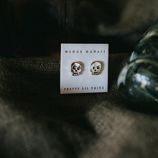 Skull Girl Stud Earrings