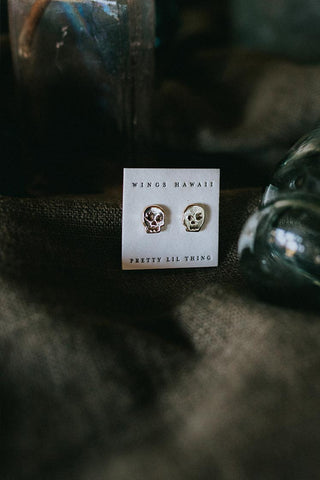 Skull Girl Stud Earrings