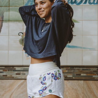 Slinky Long Sleeve Tee - Navy