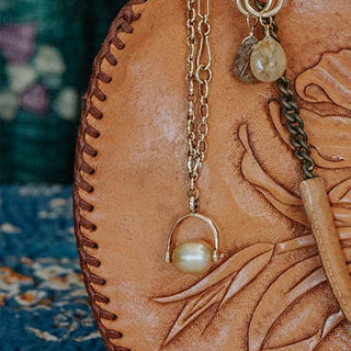 Fob Necklace - South Seas Pearl 14K