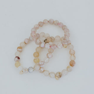 Stretchy Bracelet - Sakura Agate