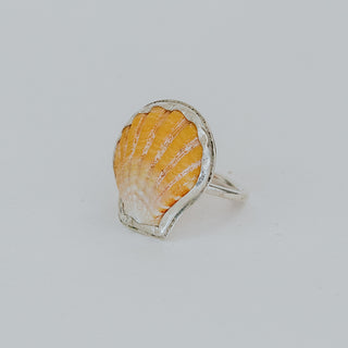 Hawaiian Sunrise Shell Sterling Silver Ring