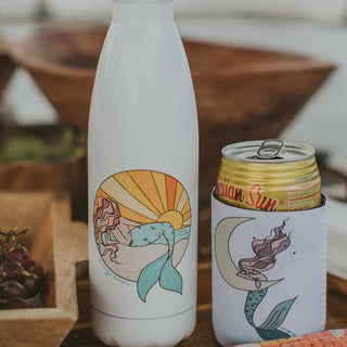 Stainless Steel Water Bottle - Sunset Mermaid