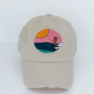 Distressed Dad Hat - Toes on the Nose | Cream