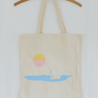 Sunset Surfer Tote Bag