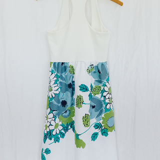 Tablecloth Dress - Teal Mod Floral