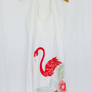 Tablecloth Dress - Flamingo Palms