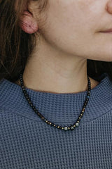 Wings Hawaii Tahitian Pearl Beaded Necklace - Black Opal thumbnail