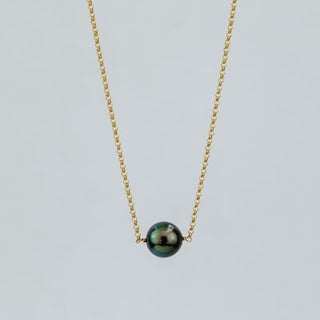 Tahitian Pearl Rolo Necklace