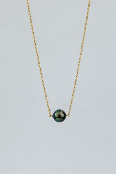 Tahitian Pearl Rolo Necklace