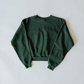Cropped Mock Neck Tiger Sweatshirt - Ivy