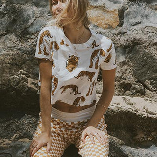 Wandering Tiger Crop Tee