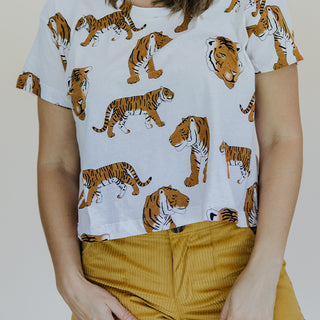 Wandering Tiger Crop Tee