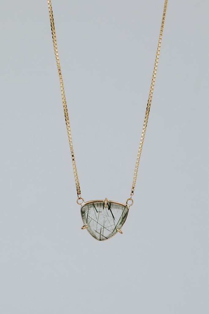 Gemstone Necklace - Tourmalated Quartz